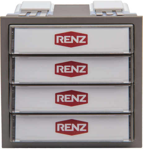 Renz Metallwaren. Klingelmodul mit 4 Klingeltaster 97-9-85272 gr NEU
