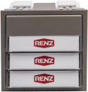 Renz Metallwaren. Klingelmodul mit 3 Klingeltaster...