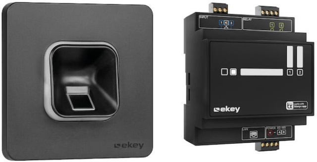 Ekey (AT) Fingerprint set, flush-mounted, black 203702 NEW