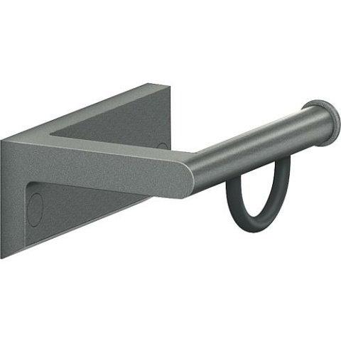 Normbau Papierrollenhalter Serie Cavere aus Alu., Anthrazit-Metallic 95, BxH:130x92mm, mit Befestigung 7520 110 95 NEU