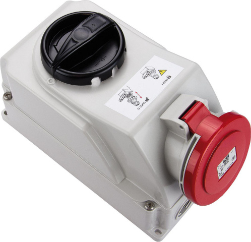 PCE Abschaltbare Wanddose 32A, 5p 7525-6 NEU