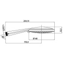 Evenes Mixa 3 Fitair handdouche 3 straalsoorten ø 140 mm chroom NIEUW