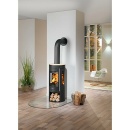 Justus Mino Trios 2.0 piastra di copertura per stufa in pietra arenaria corpo acciaio nero NUOVO