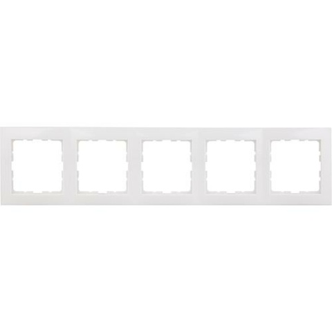 Berker Cadre 10158989, 5x S.1 blanc polaire, brillant, 1 pièce 23059440 NEUF