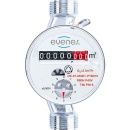 Evenes Warmwasserzähler Q3 2,5, DN15(1/2""),Bl: 80mm inkl.Beglaubigungsgebühr NEU