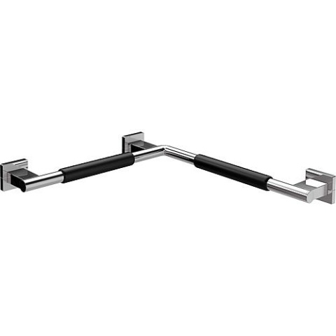 Maniglia angolare Emco/guarnizione System 2 con copertura antiscivolo, cromata Guaina, cromata NUOVO