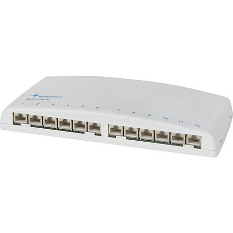 Telegärtner Mini-Verteiler MPD12-HS K Cat.6A(IEC), alpinweiß J02022A0052 NEU