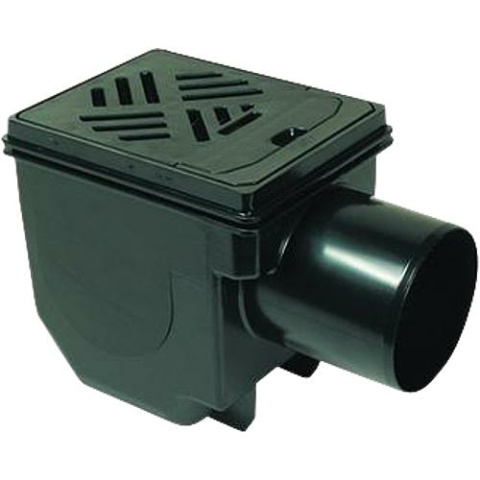 Kessel Kessel-Kellerablauf 33101 DN100, Rost 150x190 schwarz 33101 NEU