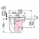 Kessel Kessel-Kellerablauf 33101 DN100, Rost 150x190 schwarz 33101 NEU