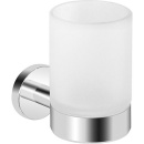 Evenes Glashalter Eldrid mit Wandhalter Messing verchromt...