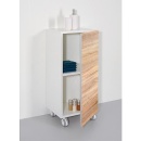 Evenes mobile pedestal ELA body white smt - front rough sawn oak 400x800x350 mm RC408035KWFES NEW