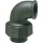 Hermann Schmidt malleable cast iron fitting, black Elbow fitting 2"" (i/i) type 96, conical sealing NEW