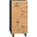 Evenes Rollcontainer ELA Korpus schwarz smt - Front Eiche...