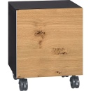 Evenes Rollcontainer ELA Korpus schwarz smt - Front Eiche...