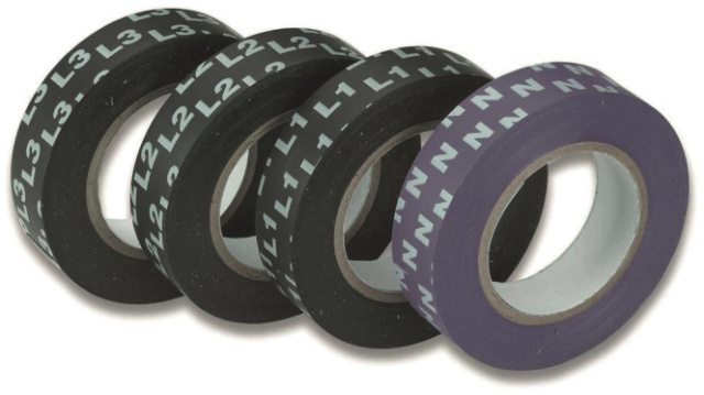 Cimco Isolierband-Sortiment 4-tlg 160205 L1,L2,L3,N NEU