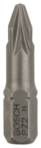 Bosch Schrauberbit Extra-Hart PZ2 3 Stück, 25mm 2607001558 NEU