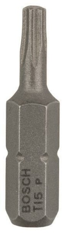 Bosch bit per cacciavite Extra-Hard T15 3 pezzi, 25 mm 2607001607 NUOVO