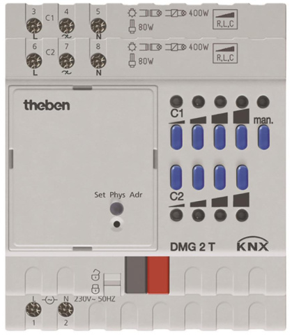 THEB KNX dimming actuator DMG 2 T KNX 2-gang basic device NEW