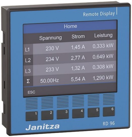 Janitza Remote Display abgesetzt RD 96 f.UMG801 5231212 NEU