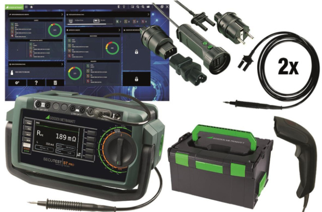 Gossen Gerätetester Set SECUTEST ST PRO Profipaket EL1 SK2 L-Boxx M708B NEU