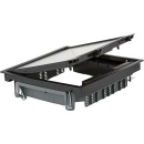Berg cable support systems hinged cover square black,...
