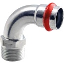 Eurotubi C-steel pressfitting V-contour transition elbow...