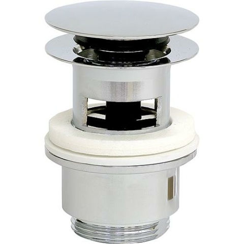 "Clicker-stangafsluiter met overloop en grote plug, Ø 65 mm x 1 1/4" x 60 mm NIEUW