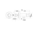 Evenes Intim hygiëne douchemengset Evain met inbouwlichaam, handdouche, doucheslang en douchehouder chroom NIEUW