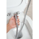 Evenes Intim Kit de douche hygiénique Evanna avec douchette, flexible de douche et support de douche chromé NOUVEAU