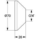 Torba Grohe = 2 rozety 0221000M NOWOŚĆ