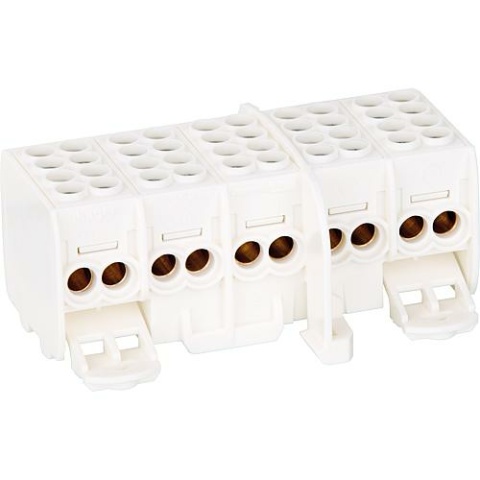 Hager main conductor branch terminal KH25C 5-pin, finger-safe 1.5-25qmm NEW