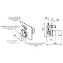 Evenes inbouw badthermostaat Skyline rozet 155x155 mm chroom NIEUW
