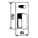 Evenes Mitigeur de bain encastré Skyline rosace 85x175 mm chromé NOUVEAU