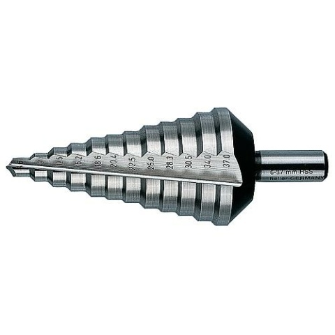 Heller step drill HELLER® HSS Ø 4 - 39 mm with straight shank NEW