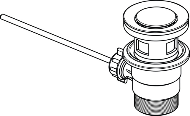 Basurero de plástico Ideal Standard, cromado B964550AA NUEVO