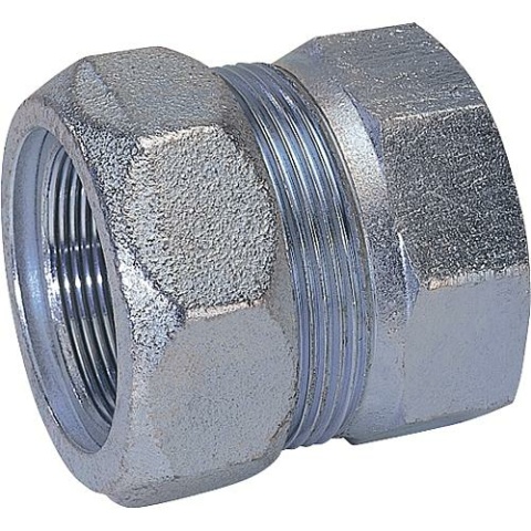 Tappo in ghisa malleabile Gebo per gas PN 4, acqua PN 16, tipo EK 1 1/4"" (42,4) 01.150.07.04 NUOVO