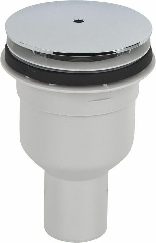 Sanitärtechnik Eisenberg shower drain 823/90S, vertical outlet, chrome-plated cover plate NEW