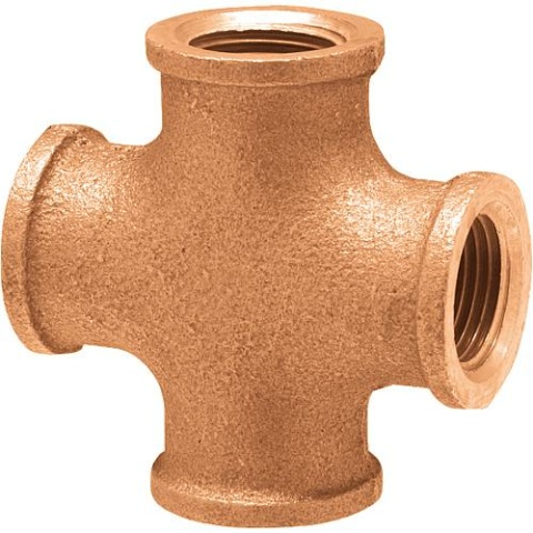 Viega Rotguss-Gewindefitting Kreuzstück Typ 3180, 3/4"" (I/I) 320621 NEU