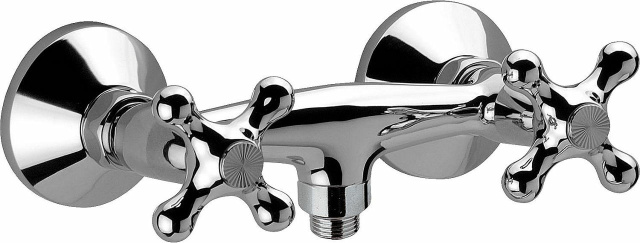 Evenes 2-Griffbrausemischer Retro Ausladung 105 mm chrom NEU