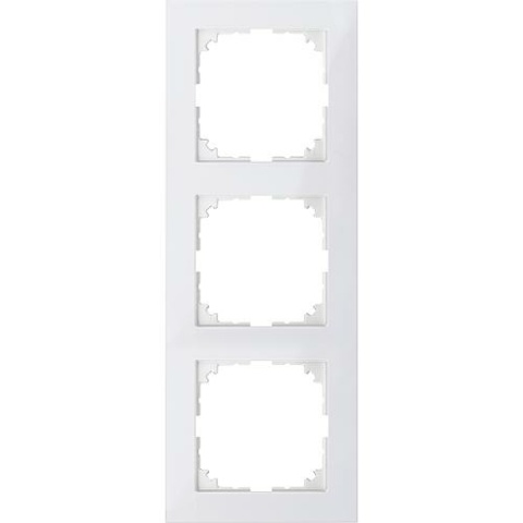 Merten M-Pure marco de 3 gangs, blanco polar, 1 pieza MEG4030-3619 NUEVO