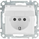Merten Schuko-Steckdose mit Klappd., System M, IP44,...
