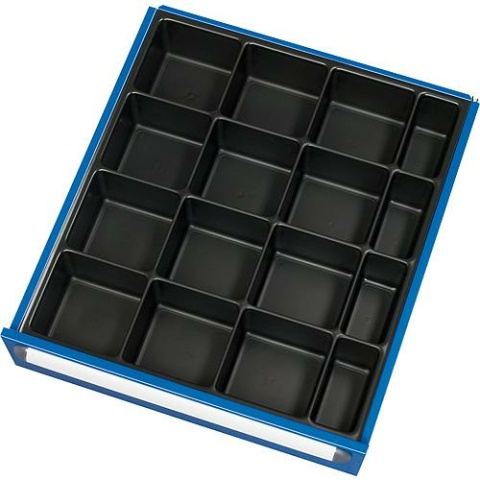 RAU Arbeitsplatzeinrichtungen Kleinteile-Einsatz RAU, Set 3 für Schubladenhöhe (H) (mm): 60 - 90 09 200-25 NEU