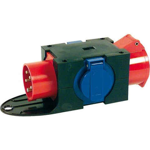 Bachmann CEE compact distributor CEE plug + coupling 16A + 3x Schuko sockets NEW