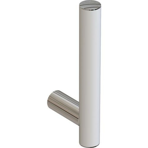 Evenes Reserve-Papierrollenhalter Elida weiß matt pulverbeschichtet, BxHxT:32x190x87mm NEU