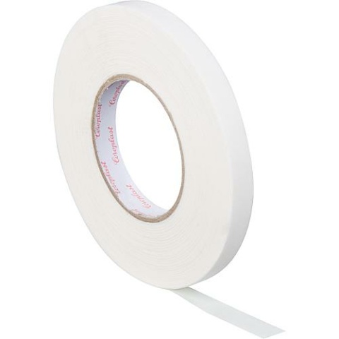 Coroplast Tape weefsel plakband wit breedte 15mm lengte 50mtr. NIEUW