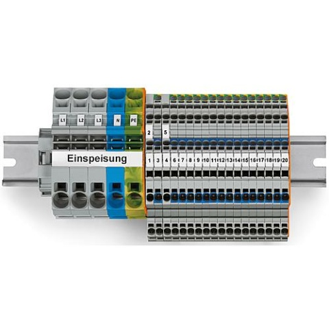 Wago main distribution board set FI/LS TOPJOP-S 821-123 NEW