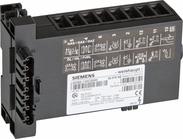 Gestionnaire de combustion Weishaupt W-FM05 600470 LMO82.110C2WH NEUF