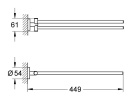 Grohe Essentials dwuramienny wieszak na ręczniki chrom 40371001 NOWOŚĆ