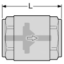 Clapet anti-retour en laiton avec insert métallique et joint Viton 2"" NOUVEAU
