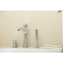 Evenes Miscelatore a 3 fori per bordo vasca Diva con doccetta a barra 190 mm cromo NUOVO